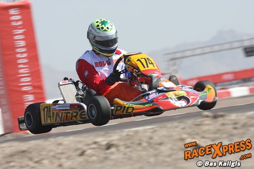 Jeffrey van Bergeijk pakte de winst in de second chance heat